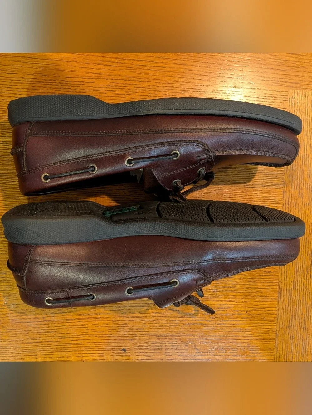 Bass Men's Dark Brown Leather HARRY II  Boat Shoes